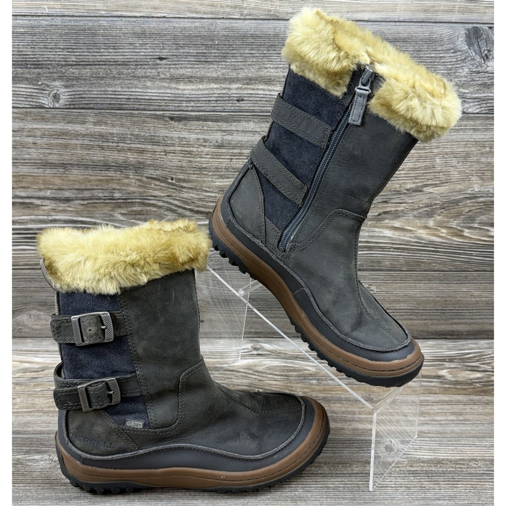 Merrell Wild Dove Winter Boots Womens 7.5 Leather Insulated Waterproof